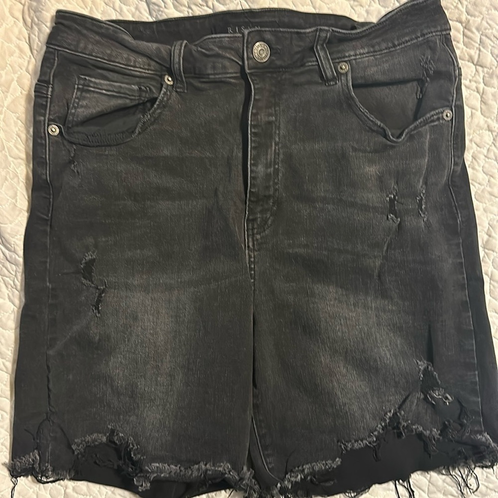 Risen black Jean shorts